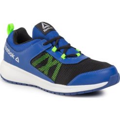 Buty Reebok - Road Supreme DV8349 Cobalt/Black/Green/S. Niebieskie buty sportowe damskie Reebok, bez wzorów, ze skóry ekologicznej, sportowe, do biegania. W wyprzedaży za 129,00 zł.