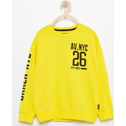 Bluzy chłopięce: Bluza z nadrukiem – Żółty