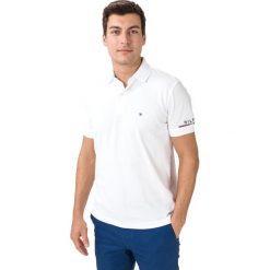 Tommy Hilfiger Polo Koszulka Biały. Białe podkoszulki męskie TOMMY HILFIGER, s, bez wzorów, z bawełny, bez rękawów. Za 355,95 zł.
