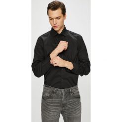 Pierre Cardin - Koszula. Czarne koszule męskie marki Pierre Cardin, m, z elastanu, z włoskim kołnierzykiem, z długim rękawem. Za 299,90 zł.