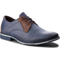 Półbuty LASOCKI FOR MEN - 9317 Granatowy. Niebieskie buty wizytowe męskie Lasocki For Men, ze skóry. Za 199,99 zł.