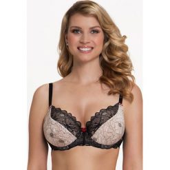 Biustonosz półusztywniany Karla. Biustonosze LAUMA lingerie, w koronkowe wzory, z bawełny. Za 109,24 zł.