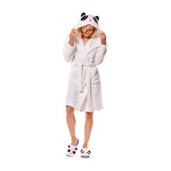Szlafrok Milky 36169-01X. Białe szlafroki z kapturem damskie marki Henderson Ladies. Za 145,90 zł.