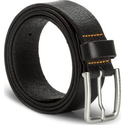 Pasek Męski BOSS - Jelin 50385630 001. Czarne paski męskie Boss, w paski, ze skóry. W wyprzedaży za 179,00 zł.
