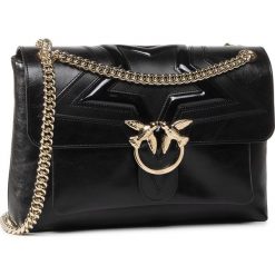 Torebka PINKO - Love Lady Rockstar Cl. PE 20 PLTT 1P21P4 Y66L Black Z99. Czarne listonoszki damskie Pinko, bez wzorów, ze skóry, bez dodatków. Za 1619,00 zł.