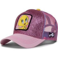 Czapka z daszkiem CAPSLAB - Looney Tunes Tweety CL/LOO2/2/TWE4 Pink Glittery. Różowe czapki damskie CapsLab, bez wzorów, z poliesteru. W wyprzedaży za 99,00 zł.