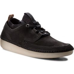Półbuty CLARKS - Nature IV. 261291614 Black Nubuck. Czarne półbuty damskie Clarks, na co dzień, bez wzorów, ze skóry, bez obcasa, bez zapięcia. W wyprzedaży za 279,00 zł.