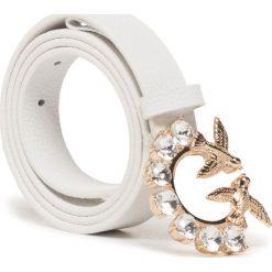 Pasek Damski PINKO - Berry Small Jewel 1 Belt PE 20 PLTT 1P21QL Y65Z White I09. Białe paski damskie Pinko, w paski, ze skóry. Za 539,00 zł.