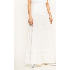 Spódnica trapezowa Manila Grace Gonna Lunga N139CU. Czarne spódniczki damskie Manila Grace, bez wzorów, z bawełny, maxi, trapezowe. W wyprzedaży za 609,00 zł.