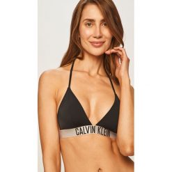 Calvin Klein Jeans - Biustonosz kąpielowy. Czarne stroje kąpielowe damskie Calvin Klein Jeans, s, bez wzorów, z elastanu. Za 199,90 zł.