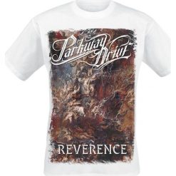 Parkway Drive Reverence - Cover - White T-Shirt biały. Białe t-shirty męskie z nadrukiem Parkway Drive, xxl, z okrągłym kołnierzem. Za 74,90 zł.
