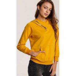 Żółta Bluza Rhodie. Żółte bluzy damskie Renee, s, bez wzorów, bez rękawów, bez kaptura. Za 79,99 zł.