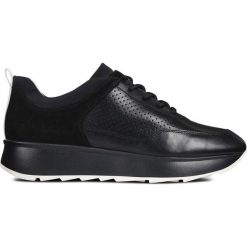 Geox Gendry Tenisówki Czarny. Czarne trampki i tenisówki damskie Geox, bez wzorów, ze skóry, bez zapięcia. Za 550,95 zł.