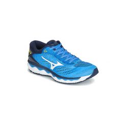 Buty do biegania Mizuno WAVE SKY 3. Niebieskie buty sportowe męskie Mizuno, bez zapięcia, do biegania, mizuno wave. Za 749,00 zł.