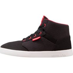 Supra YOREK Tenisówki i Trampki wysokie black. Czarne trampki dziewczęce marki Supra, z tworzywa sztucznego. W wyprzedaży za 143,40 zł.