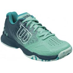 Buty sportowe damskie: Wilson Buty Tenisowe Kaos Comp W Electric Green/Reflecting/Aruba Blue 37.7