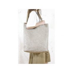 Mega Shopper bag beżowa torba oversize Vegan. Brązowe torby damskie na zakupy marki Hairoo, w paski. Za 185,00 zł.