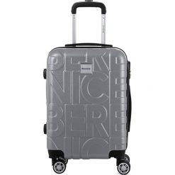 Walizka w kolorze srebrnym - 44 l. Szare walizki Murano, Berenice, bez wzorów, z materiału. W wyprzedaży za 189,95 zł.