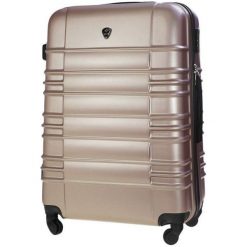 Duża walizka podróżna STL838 rose gold - L \ Rose Gold. Czerwone walizki Solier, bez wzorów, z gumy. Za 159,00 zł.