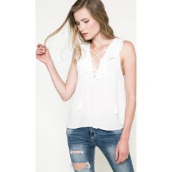 Review - Bluza. Białe bluzy damskie marki Review, s, z wiskozy. W wyprzedaży za 49,90 zł.