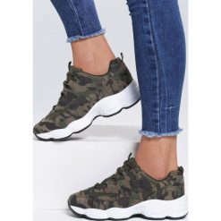 Khaki Sneakersy Desist. Brązowe sneakersy damskie Inny, z materiału. Za 89,99 zł.