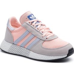 Buty adidas - Marathon Tech W G27709 Orctin/Aerblu/Cleora. Szare buty sportowe damskie Adidas, na co dzień, bez wzorów, ze skóry, bez obcasa, na płaskiej podeszwie, bez zapięcia. Za 549,00 zł.