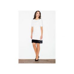 Sukienka M429 Ecru. Brązowe sukienki damskie FIGL, xl, bez wzorów, bez kołnierzyka, bez rękawów. Za 139,00 zł.