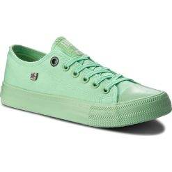Trampki BIG STAR - AA274030 Green. Zielone półbuty damskie marki BIG STAR, bez wzorów, z gumy, bez zapięcia. Za 99,00 zł.