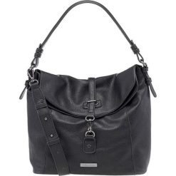 Tamaris Torba damska BERNADETTE Torba Hobo Black. Czarne torebki klasyczne damskie Tamaris, w paski, na ramię, bez dodatków. Za 281,00 zł.