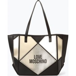 Love Moschino - Damska torba shopper, czarny. Czarne torby damskie na zakupy Love Moschino, z aplikacjami, bez dodatków. Za 649,95 zł.