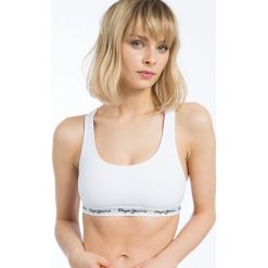 Pepe Jeans - Biustonosz Dixie. Białe biustonosze Pepe Jeans, s, bez wzorów, z elastanu. Za 99,90 zł.