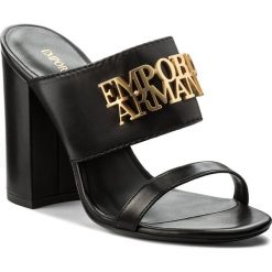 Chodaki damskie: Klapki EMPORIO ARMANI - X3P634 XF193 00002 Nero