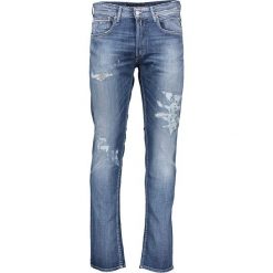 Dżinsy "Grover" - Regular fit - w kolorze niebieskim. Niebieskie jeansy męskie Replay, m, w paski, klasyczne. W wyprzedaży za 263,95 zł.