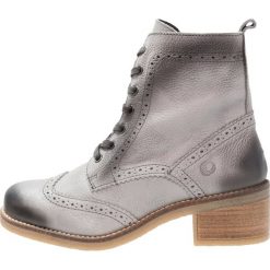 Botki damskie: Be Natural WIDE FIT Botki sznurowane graphite