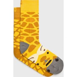 Nanushki - Skarpetki Gigi Giraffe. Pomarańczowe skarpetki męskie marki Nanushki, z elastanu. Za 24,90 zł.
