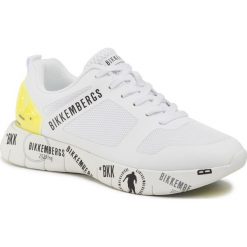 Sneakersy BIKKEMBERGS - Flavio B4BKM0089 White/Yellow Fluo. Białe sneakersy męskie Bikkembergs, bez zapięcia. Za 789,00 zł.