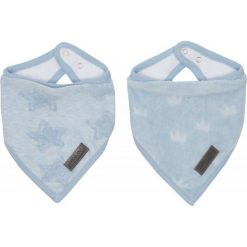 Bebe-Jou Śliniaczek Trójkątny Fabulous Frosted, 2 Sztuki, Blue. Niebieskie śliniaki marki Bebe-Jou. Za 45,00 zł.