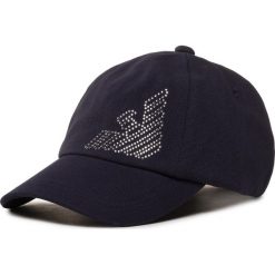 Czapka z daszkiem EA7 EMPORIO ARMANI - 285559 0P829 31935 Blac Iris. Czarne czapki damskie EA7 Emporio Armani, bez wzorów, z bawełny. W wyprzedaży za 189,00 zł.