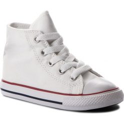 Trampki CONVERSE - Inf C/T All Star Hi 7J253C Optical White. Białe trampki dziewczęce Converse, bez wzorów, z gumy, bez zapięcia. Za 199,00 zł.