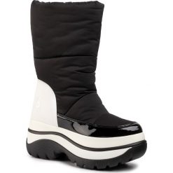 Kozaki MICHAEL MICHAEL KORS - Gamma Bootie 40F9GMFE1D Blk/Opticwht. Czarne kozaki damskie MICHAEL Michael Kors, ze skóry ekologicznej, przed kolano, na wysokim obcasie, bez zapięcia. Za 1179,00 zł.