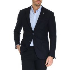 Marynarki męskie slim fit: Marynarka w kolorze ciemnogranatowym