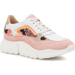 Sneakersy GINO ROSSI - DPK017-851-1090-0724-0 Lavender Rose. Białe półbuty damskie Gino Rossi, ze skóry. Za 349,00 zł.