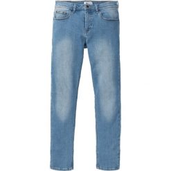 Dżinsy ze stretchem Slim Fit Straight bonprix jasnoniebieski. Jeansy męskie bonprix. Za 49,99 zł.