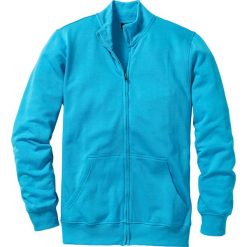 Bluza rozpinana bonprix turkusowy. Niebieskie bejsbolówki męskie bonprix, l, z dresówki. Za 44,99 zł.