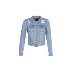 Kurtki jeansowe Only ONLTASIA. Niebieskie kurtki damskie ONLY, bez wzorów, z jeansu, bez kaptura. Za 175,20 zł.