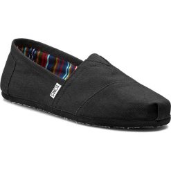 Półbuty TOMS - Classic Alpargata 10002931 Black/Black. Czarne półbuty męskie Toms, na co dzień, bez wzorów, ze skóry, bez zapięcia. W wyprzedaży za 159,00 zł.