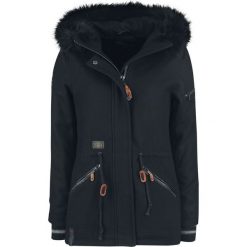 Khujo Willow Kurtka zimowa damska czarny. Czarne kurtki damskie marki khujo, na zimę, l, z aplikacjami. Za 365,90 zł.