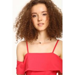 Sukienka damska. Niebieskie sukienki damskie TROLL, na imprezę, na lato, xs, bez wzorów, eleganckie, z falbankami, bez rękawów, dopasowane. W wyprzedaży za 49,99 zł.