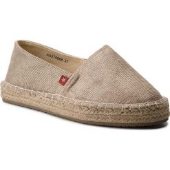 Espadryle BIG STAR - AA274668 Beige. Żółte espadryle damskie marki BIG STAR, na co dzień, bez wzorów, ze skóry ekologicznej, retro, bez obcasa, na płaskiej podeszwie, bez zapięcia. Za 89,00 zł.