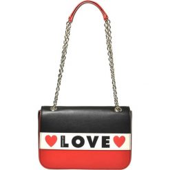 Love Moschino torebka JC4230-PP08-KD1-00A czarna. Czarne torebki klasyczne damskie Love Moschino, w paski, eleganckie, na ramię, bez dodatków. W wyprzedaży za 663,00 zł.